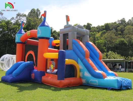 Commercial inflável casa de salto combo castelo de salto com escorregas e buraco de bola inflável salto castelo de salto para crianças