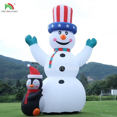 26/33FT Homem de Neve de Natal Inflável Gigante Homem de Neve Inflável com Blower para o Natal Férias Festa Interior Festa ao Ar Livre Decoração Jardim
