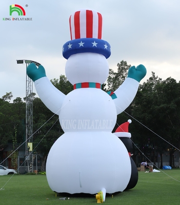 26/33FT Homem de Neve de Natal Inflável Gigante Homem de Neve Inflável com Blower para o Natal Férias Festa Interior Festa ao Ar Livre Decoração Jardim