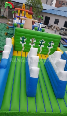Curso de obstáculos inflável comercial ao ar livre Desafios de adultos Curso de obstáculos infláveis Jogos de festa de casa de salto