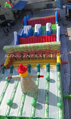 Commercial Bounce House Adult Game Curso de Obstáculos Crianças Atividades Desportivas Curso de Obstáculos Inflável Inflável Para Adultos
