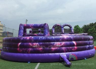Tamanho personalizado inflável do curso de obstáculo do campo de jogos exterior gigante do PVC
