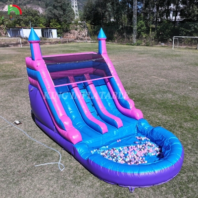 Commercial 100% PVC Dupla Faixa Deslizador Inflavel de Água Exterior Molhado Seco Grandes Deslizadores de Água Com Piscina Splash