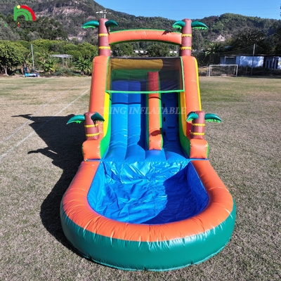 21x9x12FT Commercial Grade PVC Bounce House Slides de água inflável Slide tropical com salpicamento
