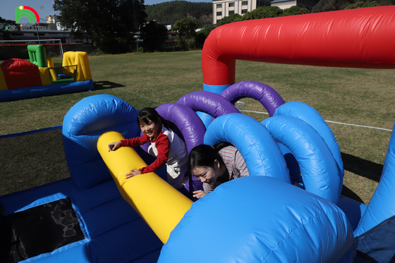 Commercial Outdoor Inflatable Bouncer Combo Bounce House Kids Party Castelo Bouncy Com Slide Ball Pit Escalada Blower Obstáculo