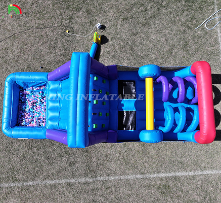 Commercial Outdoor Inflatable Bouncer Combo Bounce House Kids Party Castelo Bouncy Com Slide Ball Pit Escalada Blower Obstáculo