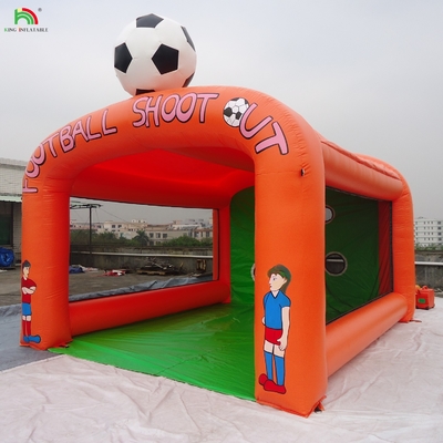 Jogo de lançamento de futebol inflável, tiro de futebol inflável.