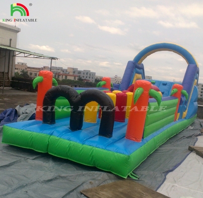 Campo de Jogos Inflável Gigante de PVC Crianças Cursos de Obstáculos Infláveis ao Ar Livre