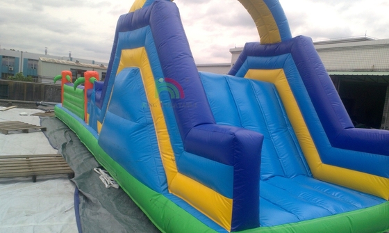 Campo de Jogos Inflável Gigante de PVC Crianças Cursos de Obstáculos Infláveis ao Ar Livre