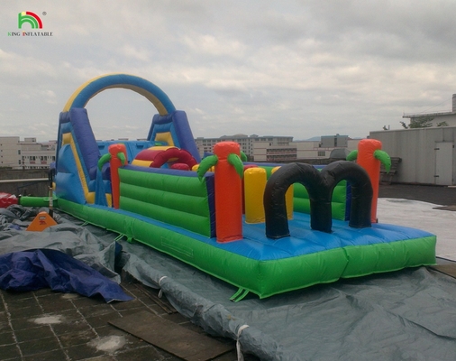 Campo de Jogos Inflável Gigante de PVC Crianças Cursos de Obstáculos Infláveis ao Ar Livre