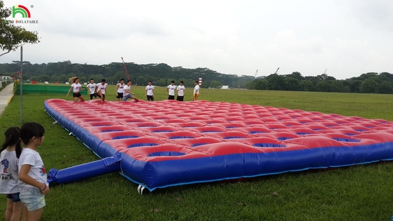 5k de telhado de PVC Curso de obstáculos inflável Combo Large Slide Interativo Adult Inflatable Obstáculo