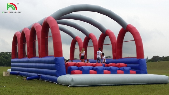 5k de telhado de PVC Curso de obstáculos inflável Combo Large Slide Interativo Adult Inflatable Obstáculo