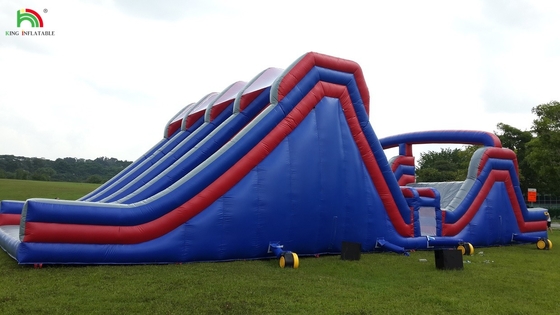 Padrão de escalada de parede inflável Slide de castelo de salto Obstáculo de diversão Produtos esportivos Curso de obstáculos de terra inflável