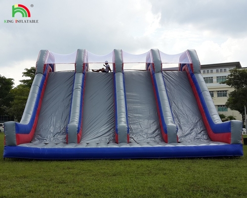 Padrão de escalada de parede inflável Slide de castelo de salto Obstáculo de diversão Produtos esportivos Curso de obstáculos de terra inflável