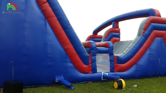 Padrão de escalada de parede inflável Slide de castelo de salto Obstáculo de diversão Produtos esportivos Curso de obstáculos de terra inflável