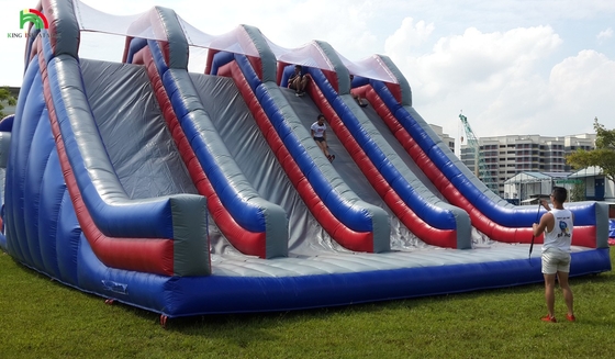 Padrão de escalada de parede inflável Slide de castelo de salto Obstáculo de diversão Produtos esportivos Curso de obstáculos de terra inflável