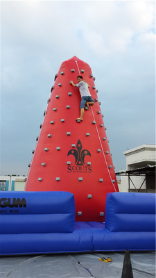 Popular Outdoor Mobile Amusement Air Challenging Games Inflatable Climb Tower Rock Climb Wall para crianças Indoor