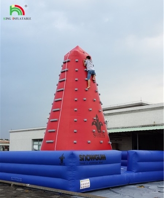 Popular Outdoor Mobile Amusement Air Challenging Games Inflatable Climb Tower Rock Climb Wall para crianças Indoor