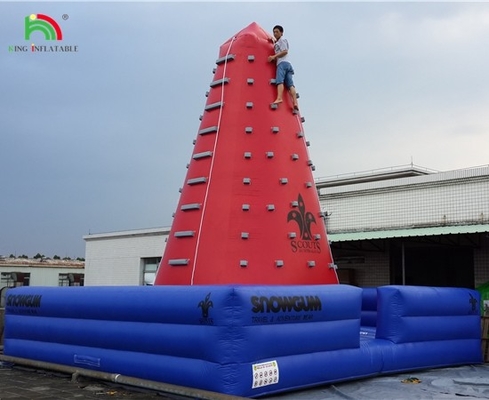 Popular Outdoor Mobile Amusement Air Challenging Games Inflatable Climb Tower Rock Climb Wall para crianças Indoor