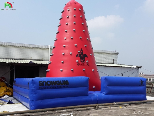 Popular Outdoor Mobile Amusement Air Challenging Games Inflatable Climb Tower Rock Climb Wall para crianças Indoor