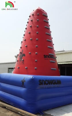 Popular Outdoor Mobile Amusement Air Challenging Games Inflatable Climb Tower Rock Climb Wall para crianças Indoor