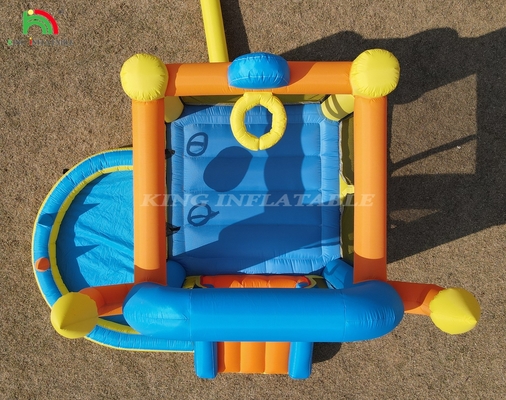 Crianças Inflável Bounce House Combo Party Pequeno Inflável Jumping Bouncy Castle Com Slide Pool Basket Dartboard Trampoline