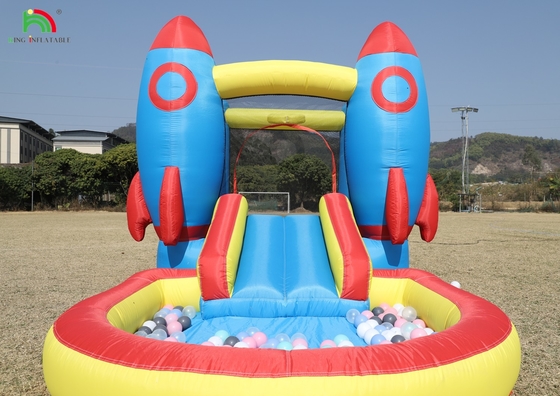 Festa Indoor Outdoor Inflável Bounce House Pequeno Bounce House Combo Com Bola Pit Slide Basket Trampoline