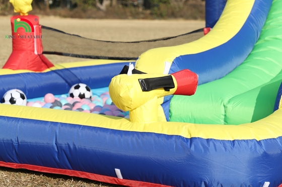 Kids Party Wet DryInflatable Bounce House Slide de água Combo Bouncer com maior Splash Pool Climb Blower Basket Dartboard