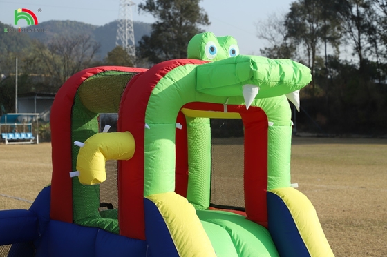 Kids Party Wet DryInflatable Bounce House Slide de água Combo Bouncer com maior Splash Pool Climb Blower Basket Dartboard