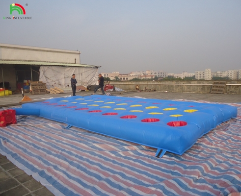 Fora Yellow Challenge Inflatable Meltdown Desporto Jogo Com Máquina Rotativa