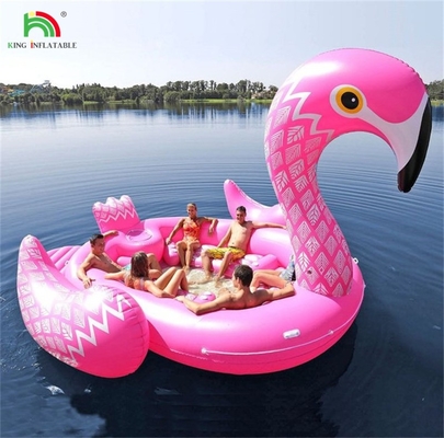6 Pessoas Inflável Peacock Montanha de Água Mar Lago Piscina Flutuante Juguete de Água Gigante Unicórnio Flamingo Inflável Cama Flutuante para Festa de Água