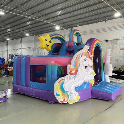 Bouncer inflável Combo Curso de obstáculos Bounce Castelo Casa com escorregadores Bole Pit Escalado Blower Obstáculos