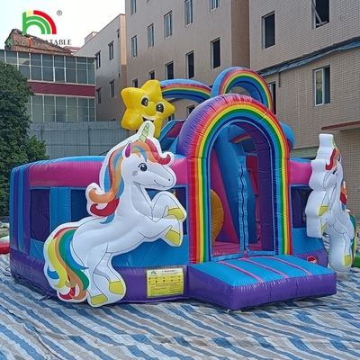 Bouncer inflável Combo Curso de obstáculos Bounce Castelo Casa com escorregadores Bole Pit Escalado Blower Obstáculos