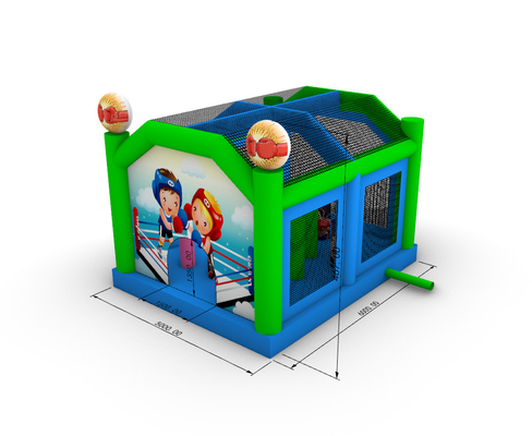 Arena de Combate Inflável Adultos Crianças Trampolim Parque Gladiador Inflável Jogo de Batalha Joust Bounce Castle