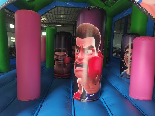 Arena de Combate Inflável Adultos Crianças Trampolim Parque Gladiador Inflável Jogo de Batalha Joust Bounce Castle