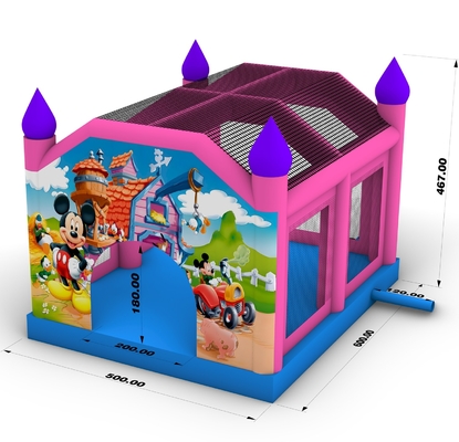 Commercial inflável Bouncer House Mickey Mouse inflável Jump Bouncy Castle Bounce House para crianças adultos festa