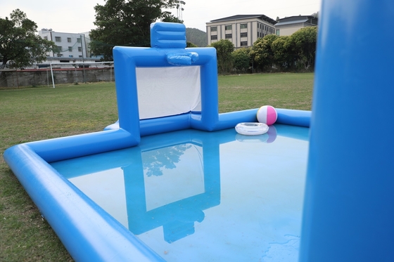 PVC inflável Desporto Jogo Azul inflável Voleibol de Água Rede Campo Campo de Futebol Campo Arena Tribunal de Futebol inflável Campo