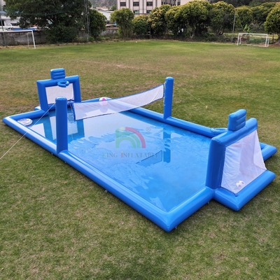 PVC inflável Desporto Jogo Azul inflável Voleibol de Água Rede Campo Campo de Futebol Campo Arena Tribunal de Futebol inflável Campo