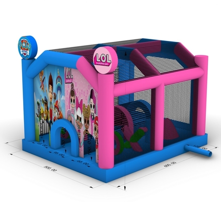 Commercial Inflatable Bounce House Castle Combo Inflatable Bouncy Jumping Castle com trampolim de obstáculos