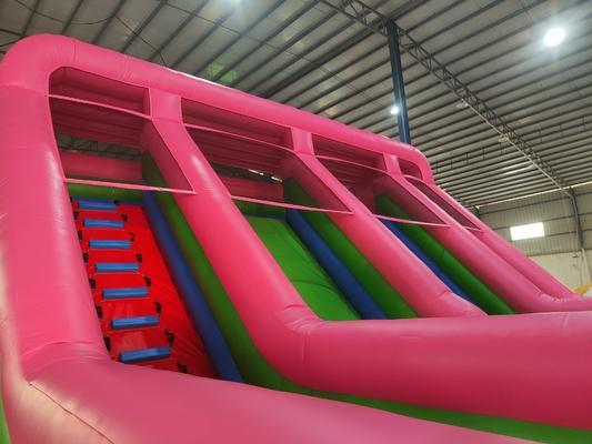 Commercial Grade PVC Homem-Aranha deslizamento de água inflável casa de salto comboOstáculo curso deslizamento deslizamento de água inflável