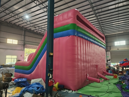Commercial Grade PVC Homem-Aranha deslizamento de água inflável casa de salto comboOstáculo curso deslizamento deslizamento de água inflável