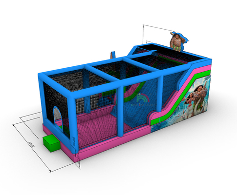 Outdoor Commercial Grade PVC Grande Slide de Água Inflável Casa de Salto Combo Castelo de Salto