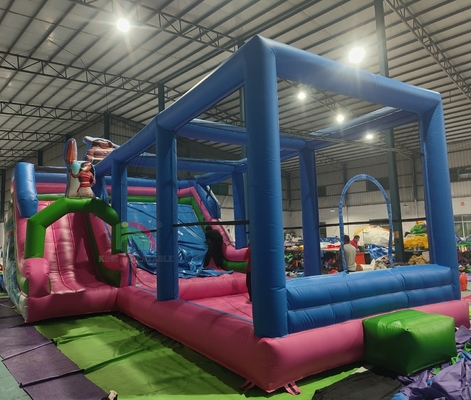 Commercial Grade PVC Grande Deslizamento de Água Inflável Casa de Salto Combo Castelo de Salto