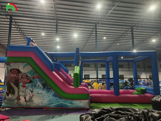 Commercial Grade PVC Grande Deslizamento de Água Inflável Casa de Salto Combo Castelo de Salto