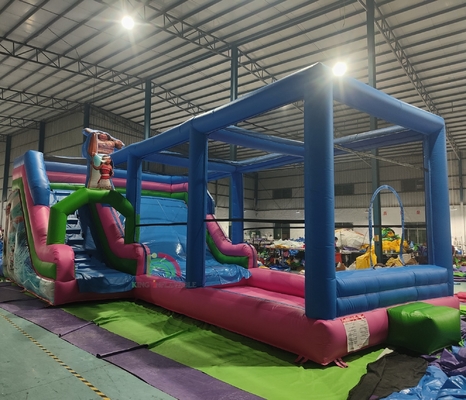 Commercial Grade PVC Grande Deslizamento de Água Inflável Casa de Salto Combo Castelo de Salto