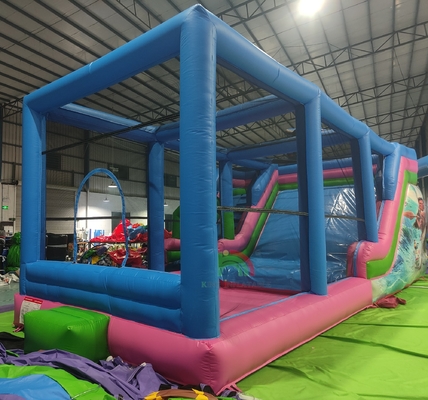 Commercial Grade PVC Grande Deslizamento de Água Inflável Casa de Salto Combo Castelo de Salto