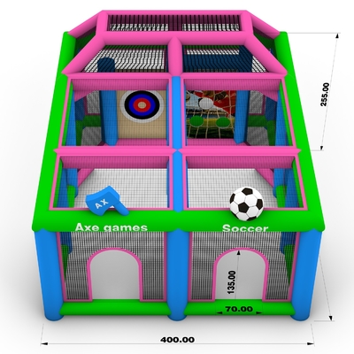Jogos esportivos infláveis Atirar alvos Tabuleiro de dardos Jogos infláveis Bola de Futebol Eventos Quadra de gol