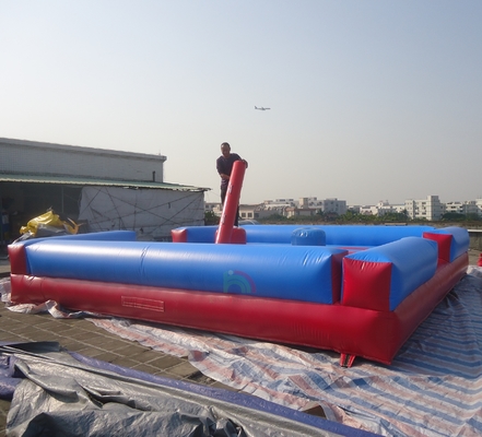 Arena de Justa Inflável de PVC de Alta Qualidade, Tribunal de Luta de Gladiadores para Crianças com Bastões, Inclui Soprador - para Parques de Trampolim