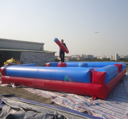 Arena de Justa Inflável de PVC de Alta Qualidade, Tribunal de Luta de Gladiadores para Crianças com Bastões, Inclui Soprador - para Parques de Trampolim