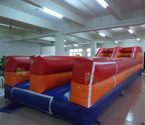 Jogo de corrida de bungee inflável ao ar livre para duas pessoas Desafio Corrida Dupla Faixas Jogos infláveis interativos